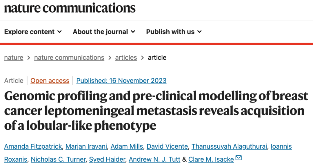 Nature子刊：患者來(lái)源的類器官，為乳腺癌腦轉(zhuǎn)移帶來(lái)新見(jiàn)解